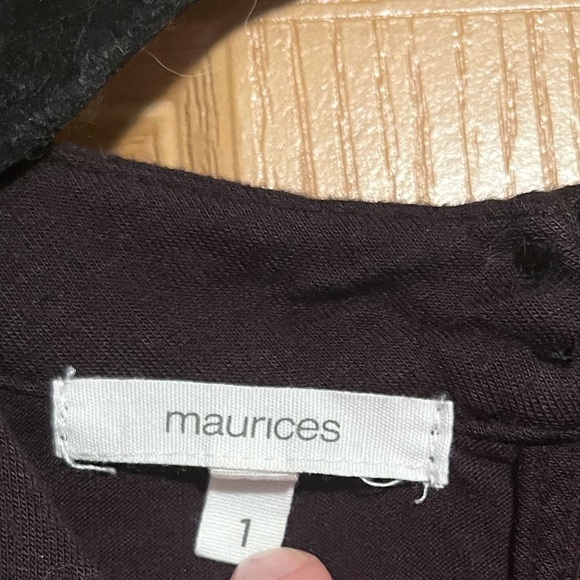 Maurice’s Black multi layer blouse - Picture 8 of 10